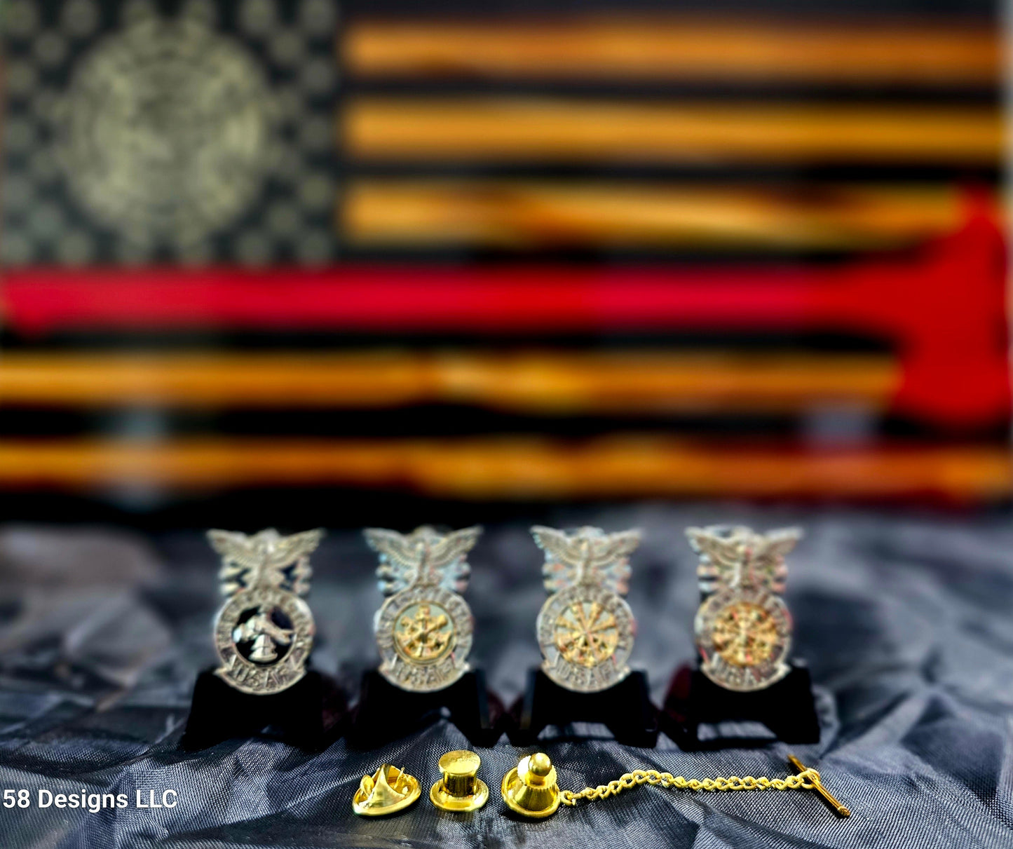 Fire Protection Assistant Chief Pin Tie Tack