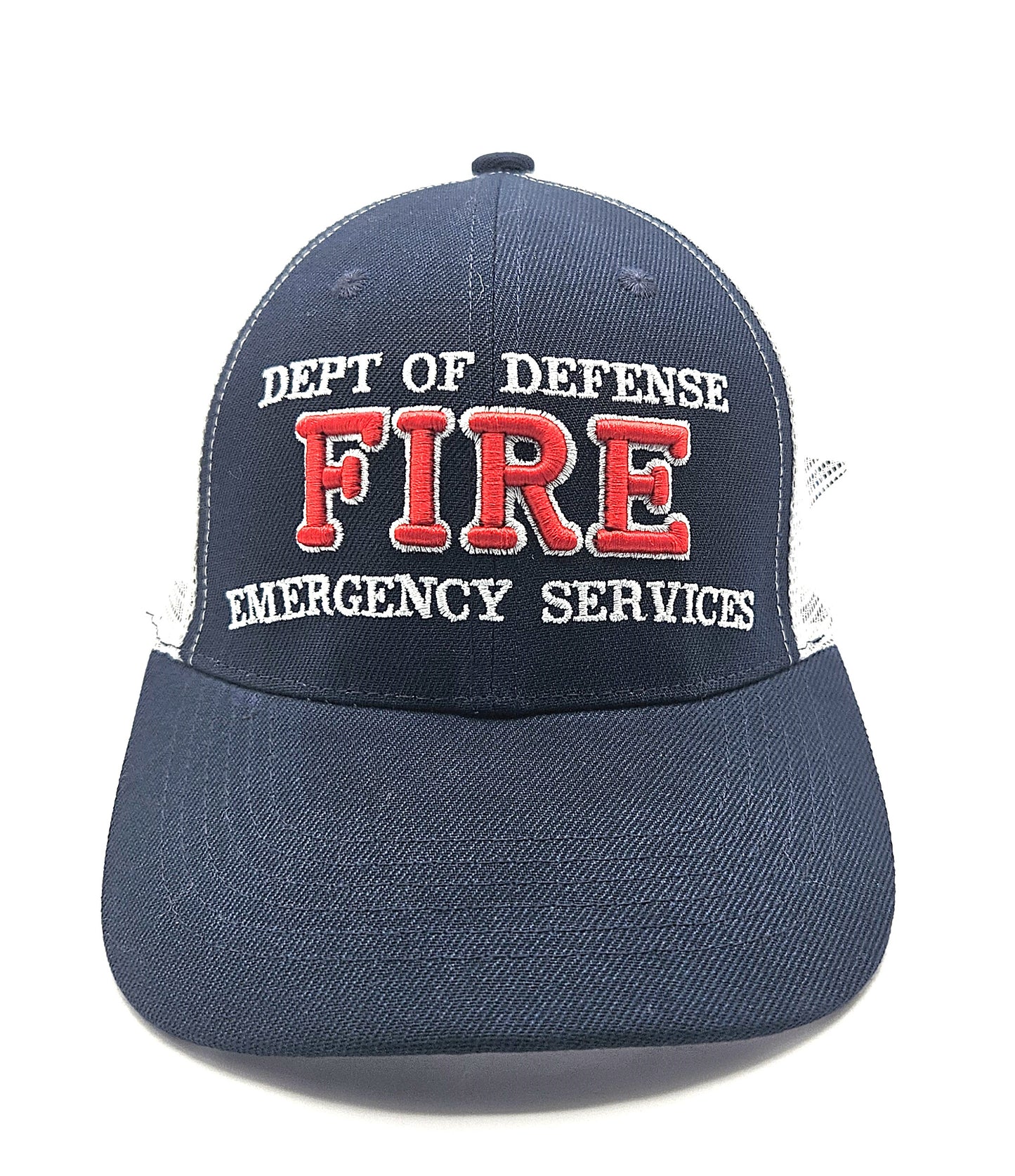 DoD Fire Navy Blue and White Trucker Snapback