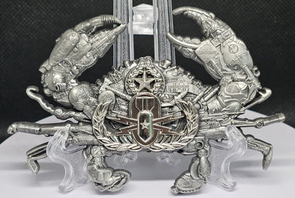 EOD Crab 4" Challenge Coin Nickel