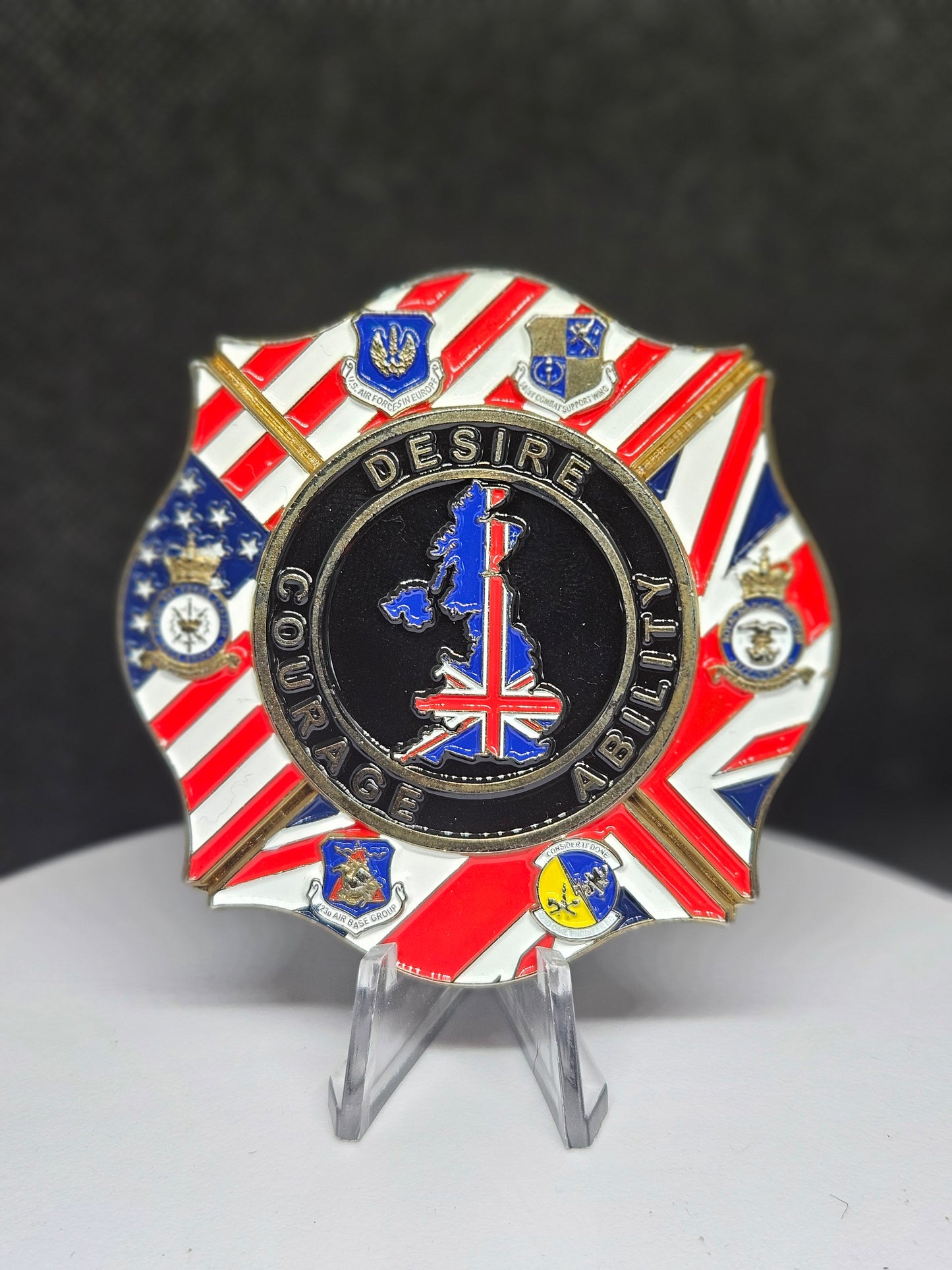 RAF Alconbury and RAF Molesworth 2.5" Maltese Coin