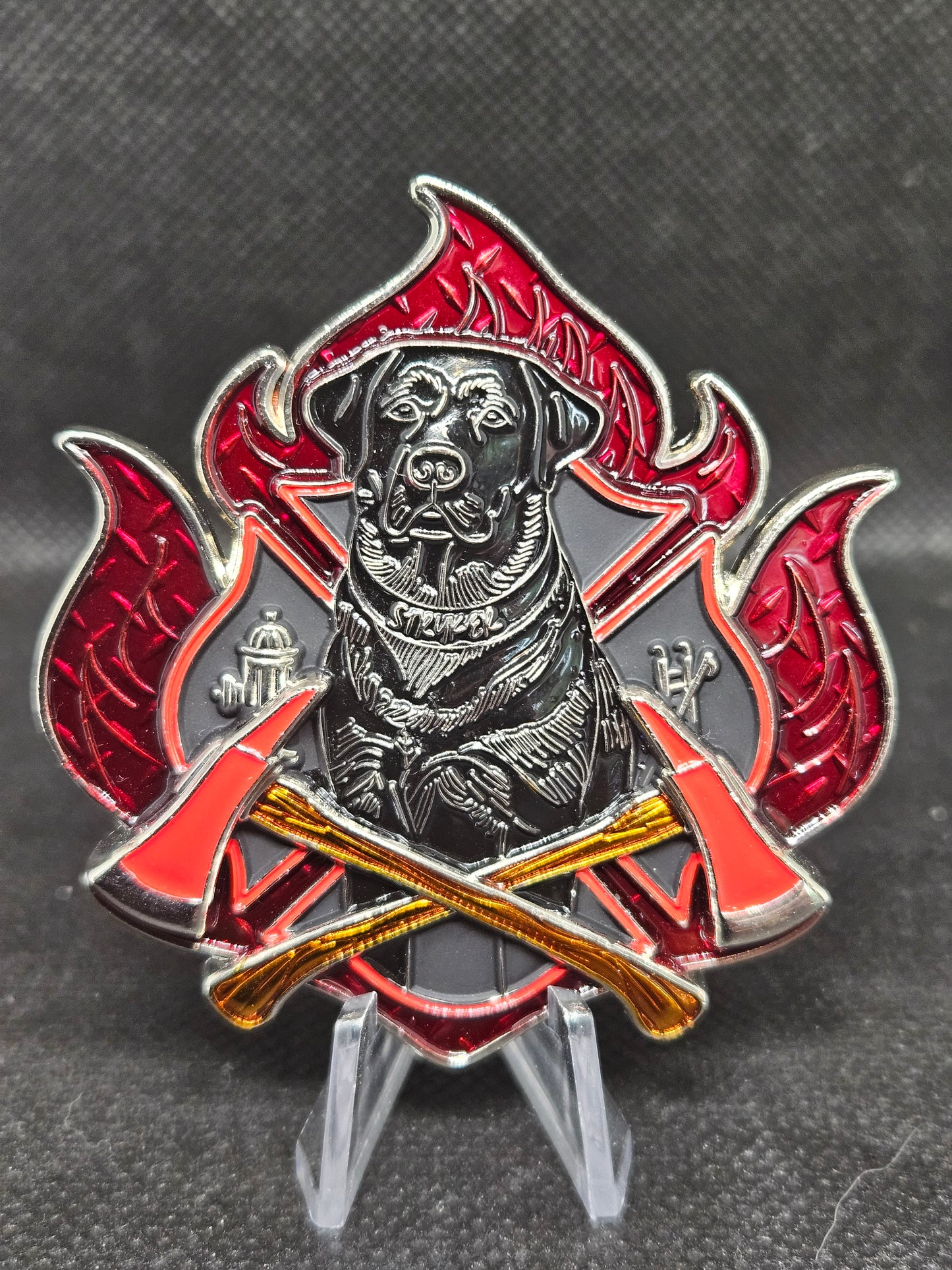 The Sato Cano AB FIRE "Stryker" 2.5" Challenge Coin