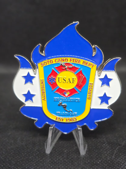 The Sato Cano AB FIRE "Stryker" 2.5" Challenge Coin