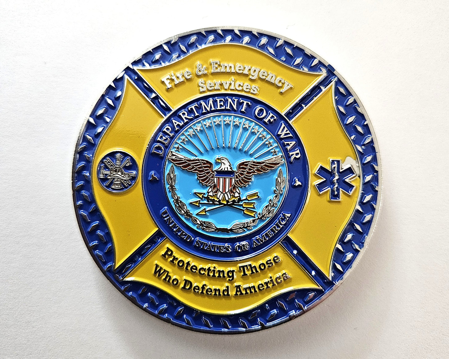 Dept of War Rescue Coin 2.5"