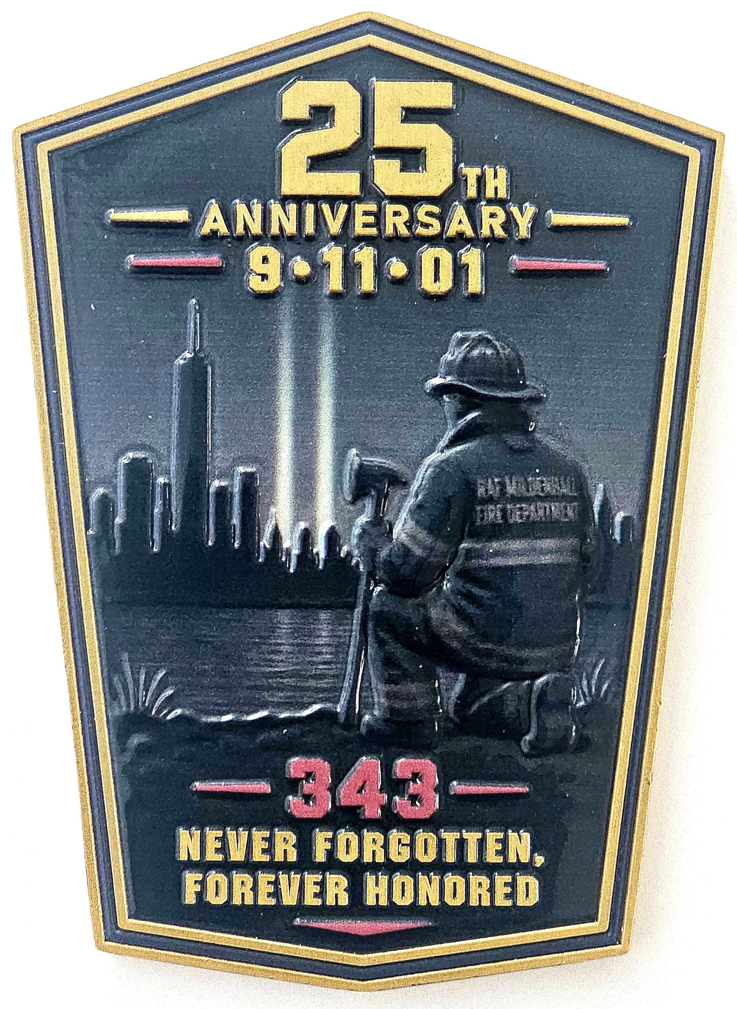 RAF Mildenhall F&ES 9/11 Tribute 3" Coin