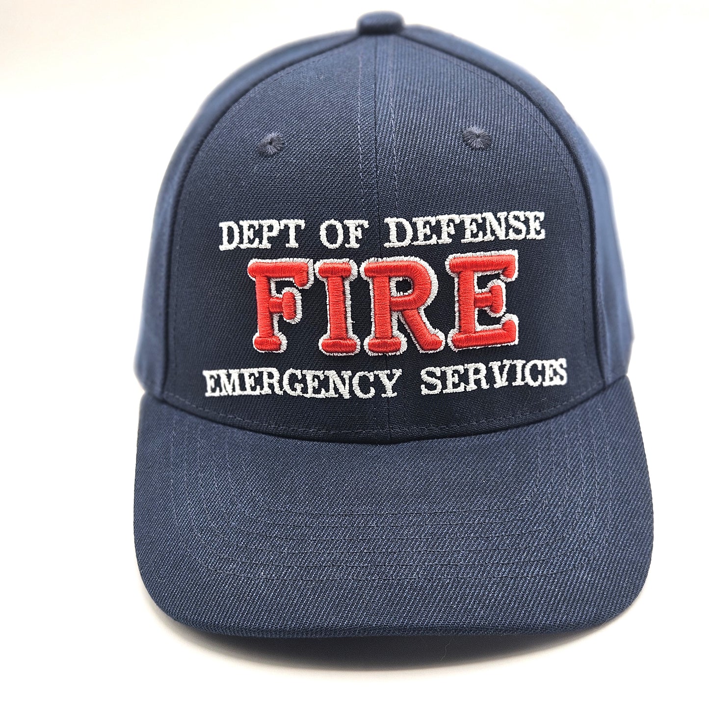 Navy Blue Traditional Department of Defense Fire Emergency Services Cap