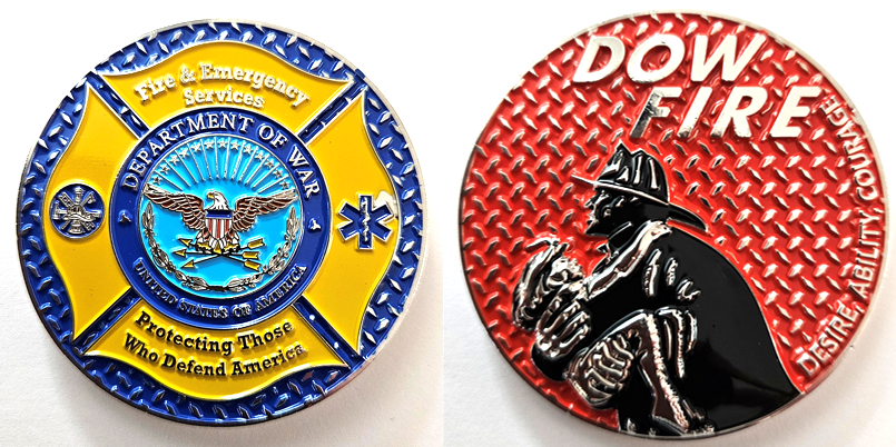 Dept of War Rescue Coin 2.5"