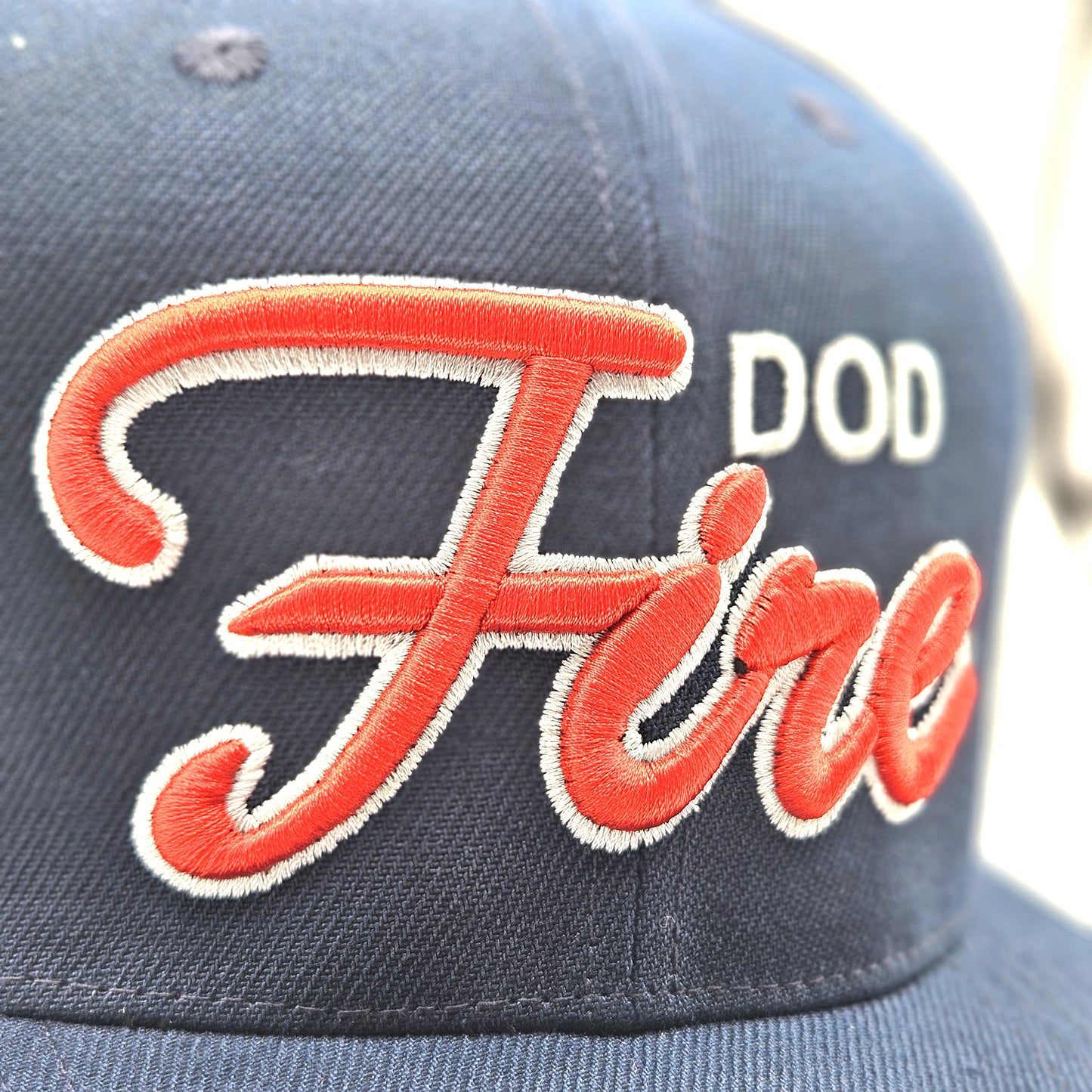 Department of Defense DoD FIRE Flat 6 Panel Cap