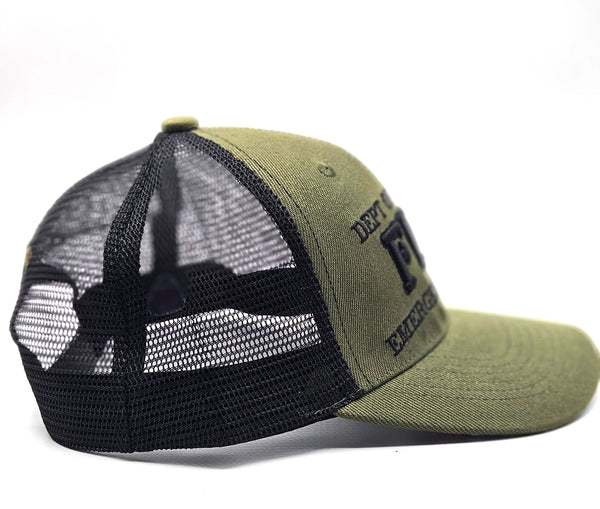 DoD Fire Green Trucker Snapback – Roll Call Coins