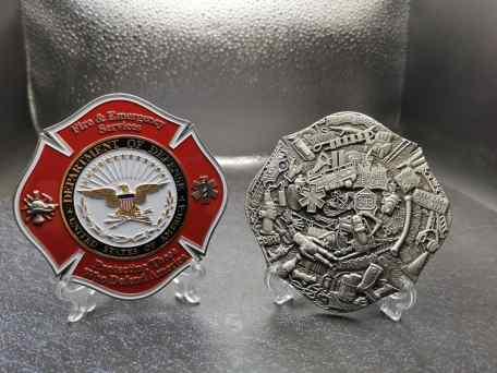 "Scramble" 4" Challenge Coin - 58 Designs LLC