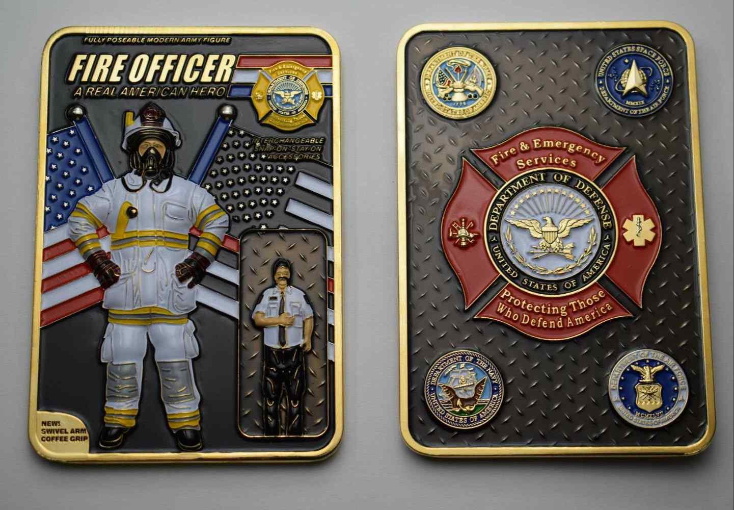 Fire Joe 3.5" Challenge Coin - 58 Designs LLC